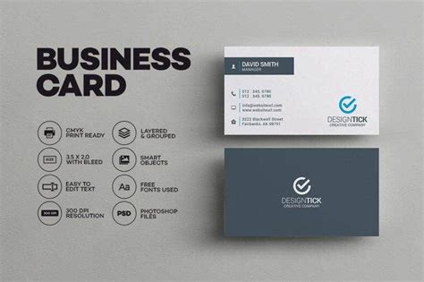 20 Sleek Business Card Templates Word Ai Psd