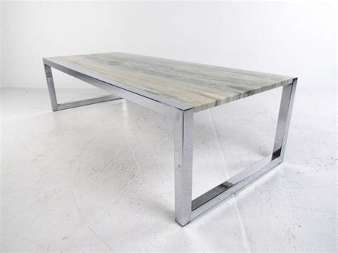 Tasteful design can be enjoyed with the right choice of coffee table. Mid-Century Modern Marble and Chrome Coffee Table in the ...