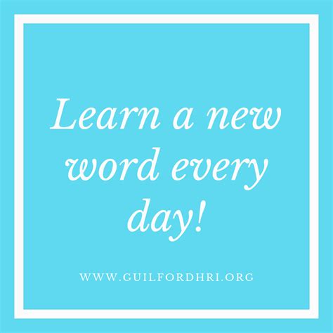 Learn A New Word Every Day Healthy Relationships Initiative