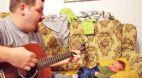 · country songs about dad share a common thread. Dad Bonds With Baby Son Over Adorable George Strait Cover - Country Music Nation
