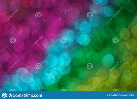 Blur Background Colorful Bokeh Pink Blue And Green Stock Image Image