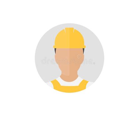 Construction Worker In Uniform Icon Builder Construction Worker Man