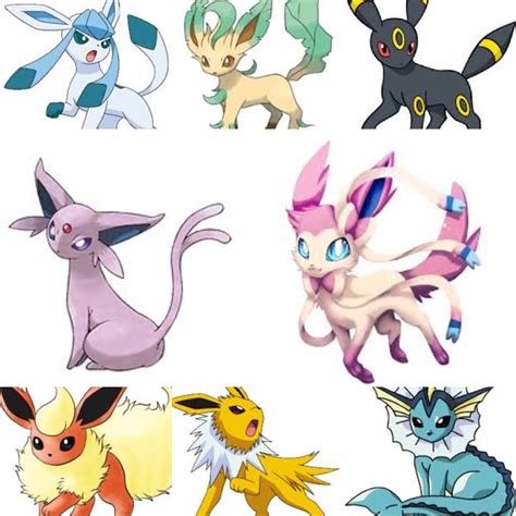Pokemon Images Pokemon All Of Eevee Evolutions