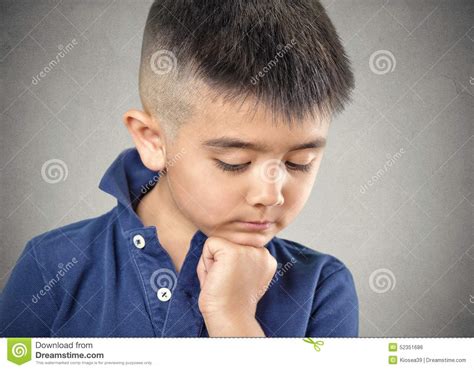 Sad Little Boy Stock Photo Image Of Preteens Alone