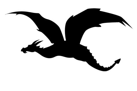 Dragon Silhouette Flying Svg Cut File By Creative Fabrica Crafts