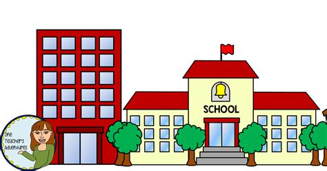 School Buildings Png Image School Building Cartoon Sc