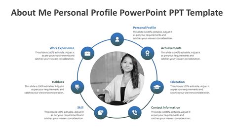 About Me Personal Profile Powerpoint Ppt Template Resume Ppt