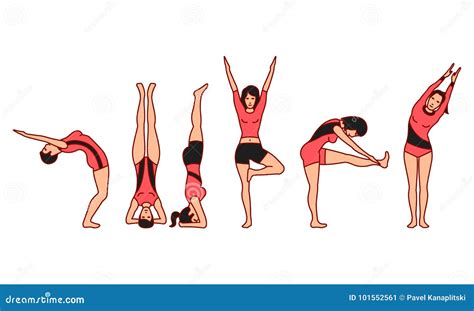 15 Basic Position Of Gymnastics Clipart