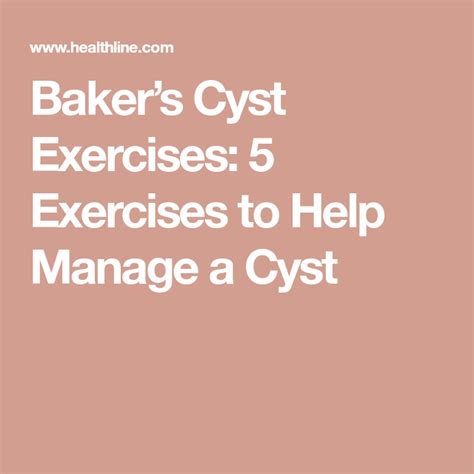 Bakers Cyst Exercises 5 Exercises To Help Manage A Cyst Bakers Cyst