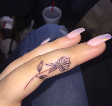 side finger tattoos finger rose tattoo finger tattoo for women rose tattoos for women side