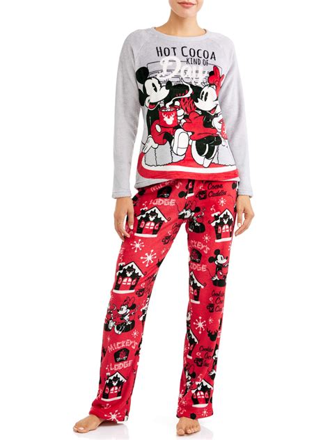 Disney Mickey And Minnie Mouse Womens And Womens Plus Pajama Set Walmart Inventory Checker