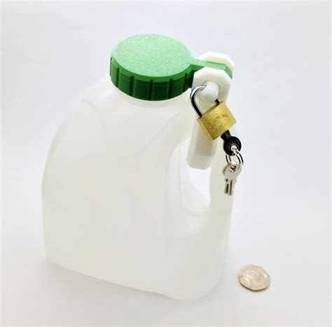 X2 Green Cap The Original Food Grade Milk Bottle Lock Free Padlock