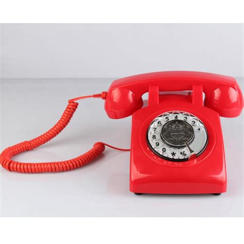 Retro Rotary Dial Phones Classic Corded Telephone Vintage Landline