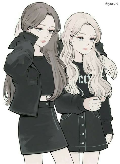 If you are looking for anime drawings friends you've come to the right place. Pin by xiumin buns on loona | Anime best friends, Anime friendship, Anime art girl