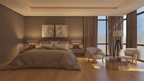 3d Asset Modern Bedroom Design Cgtrader