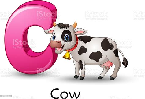 Letter C Is For Cow Cartoon Alphabet Stock Illustration  Download
