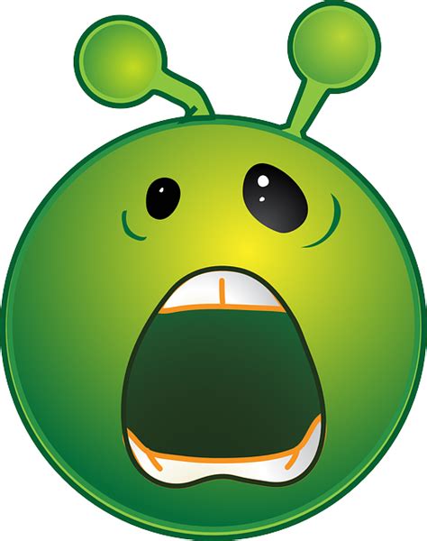 Download Alien Green Smiley Royalty Free Vector Graphic Pixabay