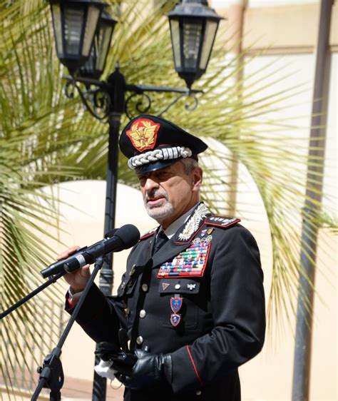 Il Generale Di Corpo Darmata Dei Carabinieri Carmelo Burgio In Visita