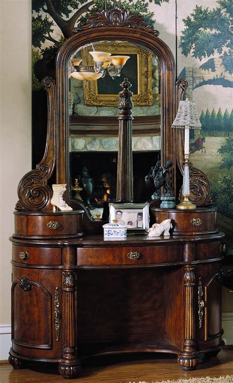 Pulaski edwardian small armoire base 242122. Furniture > Bedroom Furniture > Vanity > Edwardian Vanity ...