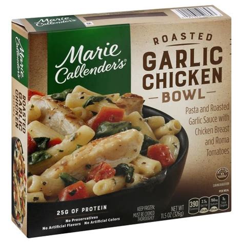 Though the marie callender empire got its start as a restaurant chain, the name became a larger part of the american though the marie callender's pies that you'll find in the frozen food aisle weren't necessarily marie's original recipes, her name, image, and reputation as a. Marie Callender's Garlic Chicken Dinner