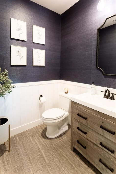 Check Out This Modern Bathroom With White Wainscoting And