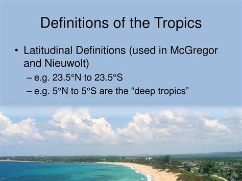Ppt First Tropical Lecture Powerpoint Presentation Free Download