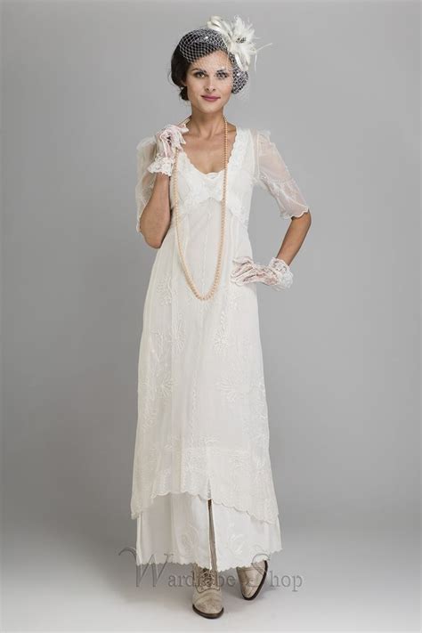 New Vintage Titanic Tea Party Dress In Ivory By Nataya Wedding