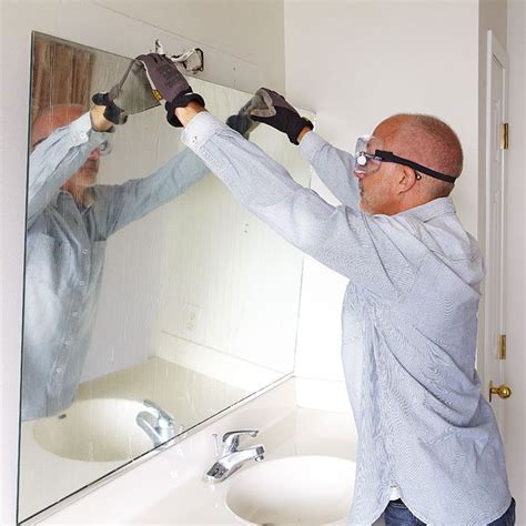 How To Remove A Large Glass Bathroom Mirror Artcomcrea