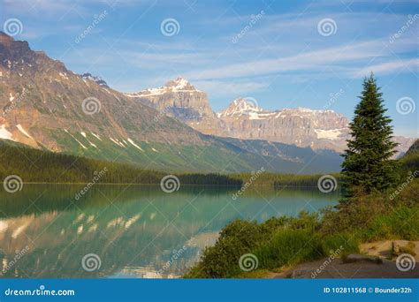 A Beautiful Scene In The Rocky Mountains Stock Photo Image Of