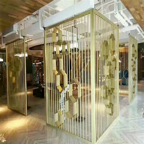 15mm Thick Stainless Steel Metal Wall Partition Screen Mirror Gold Surface Sgs China Foshan