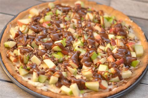 Slice as thinly as possible, about 32 slices. Caramel Apple Dessert Pizza #Recipe | Building Our Story