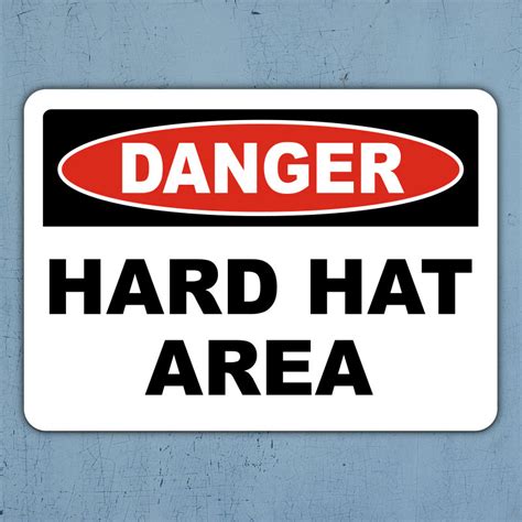Danger Hard Hat Area Sign Save 10 Instantly