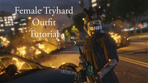 Gta 5 Online Female Tryhard Outfit Tutorial Youtube