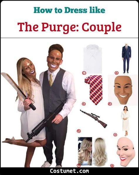 The Purge Couple Costume For Cosplay And Halloween