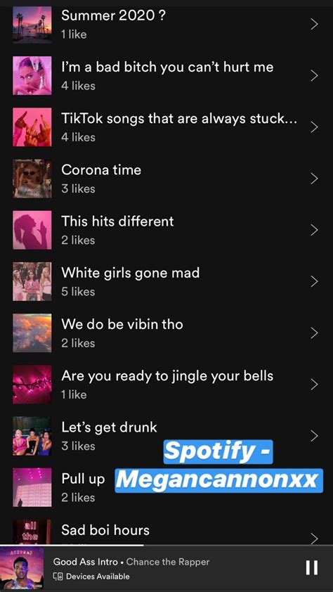 We did not find results for: Megan Cannon on Spotify in 2020 | Playlist names ideas ...