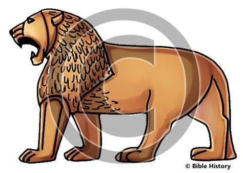 Colossal Lion Of Assyria Bible Illustration 72 Dpi 1 Year License