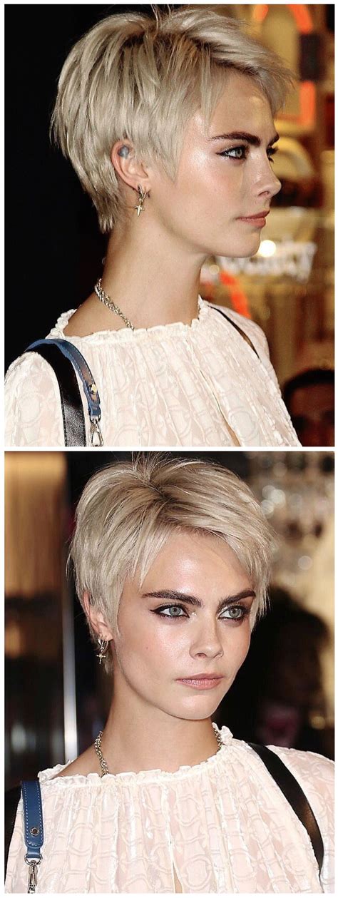 Pin By Danielle On Hairstyles Short Hair Styles Cara Delevingne Hair Cute Hairstyles For