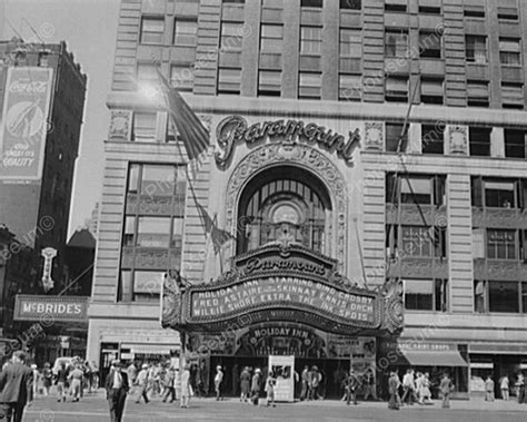 Paramount Theater Times Square 1940s 8x10 Reprint Of Old Photo