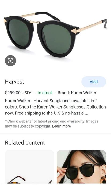 Karen Walker Harvest Sunglasses Womens Fashion Watches And Accessories