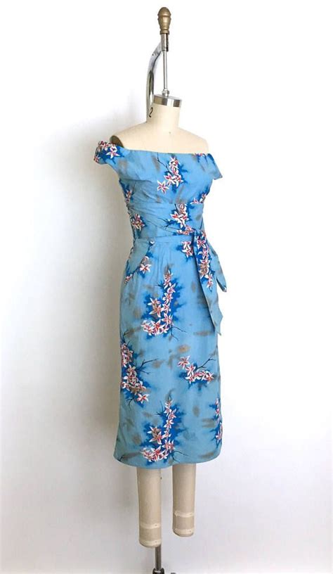 vintage 1950s dress 50s authentic hawaiian dress etsy canada vintage 1950s dresses 1950s