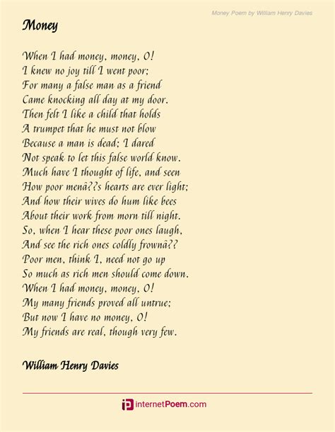 Children / kids music is a collection of nursery rhymes, songs for learning, and jingles that get kids to play. Money Poem by William Henry Davies