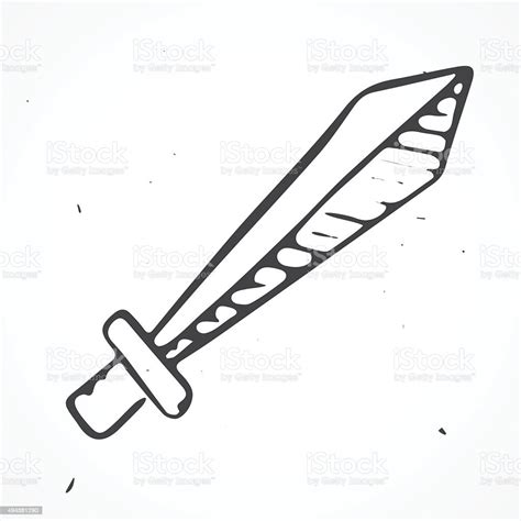 Hand Drawn Sword Stock Illustration Download Image Now Istock
