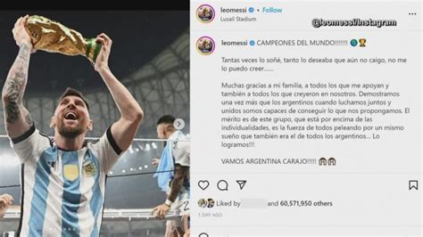 Lionel Messi World Cup Instagram Post Is Most Liked Ever