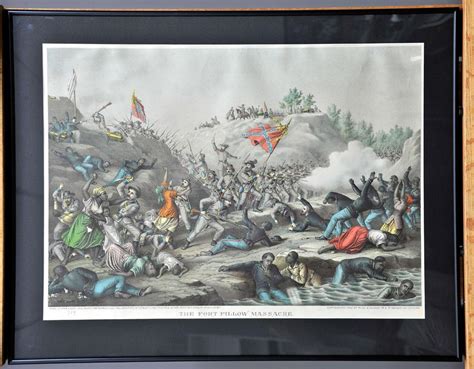 Lithograph The Fort Pillow Massacre 1892 A State Divided Pbs