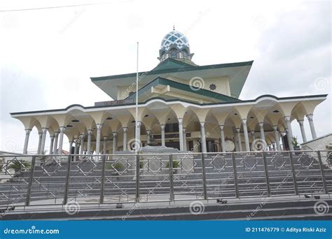 Kediri East Java Indonesia February 21th 2021 The Great Mosque Of