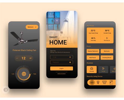 Figma Smart Home Mobile App Design Ui Design Templates