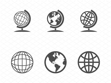 Globe Icons Icons Creative Market