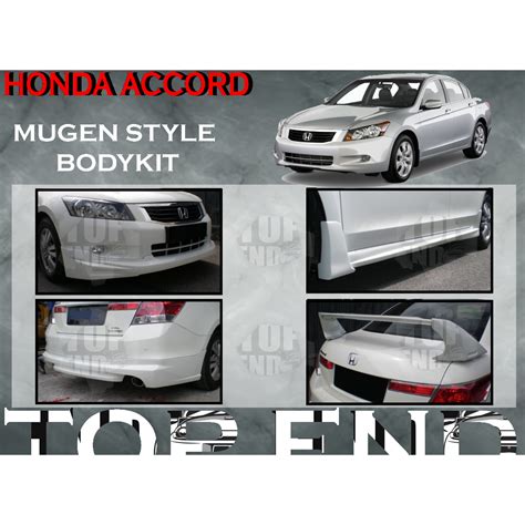 Honda Accord 2009 2010 Mugen Bodykit Mg Mugen Bumper Skirt Lip Front