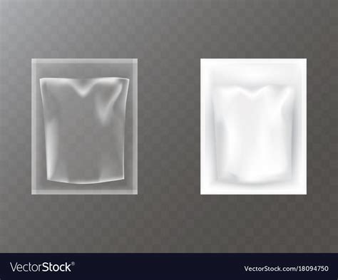 Plastic Packets Realistic Royalty Free Vector Image