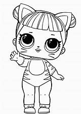Lol Surprise Coloring Pages Dolls Print Series Doll Hairstyle sketch template